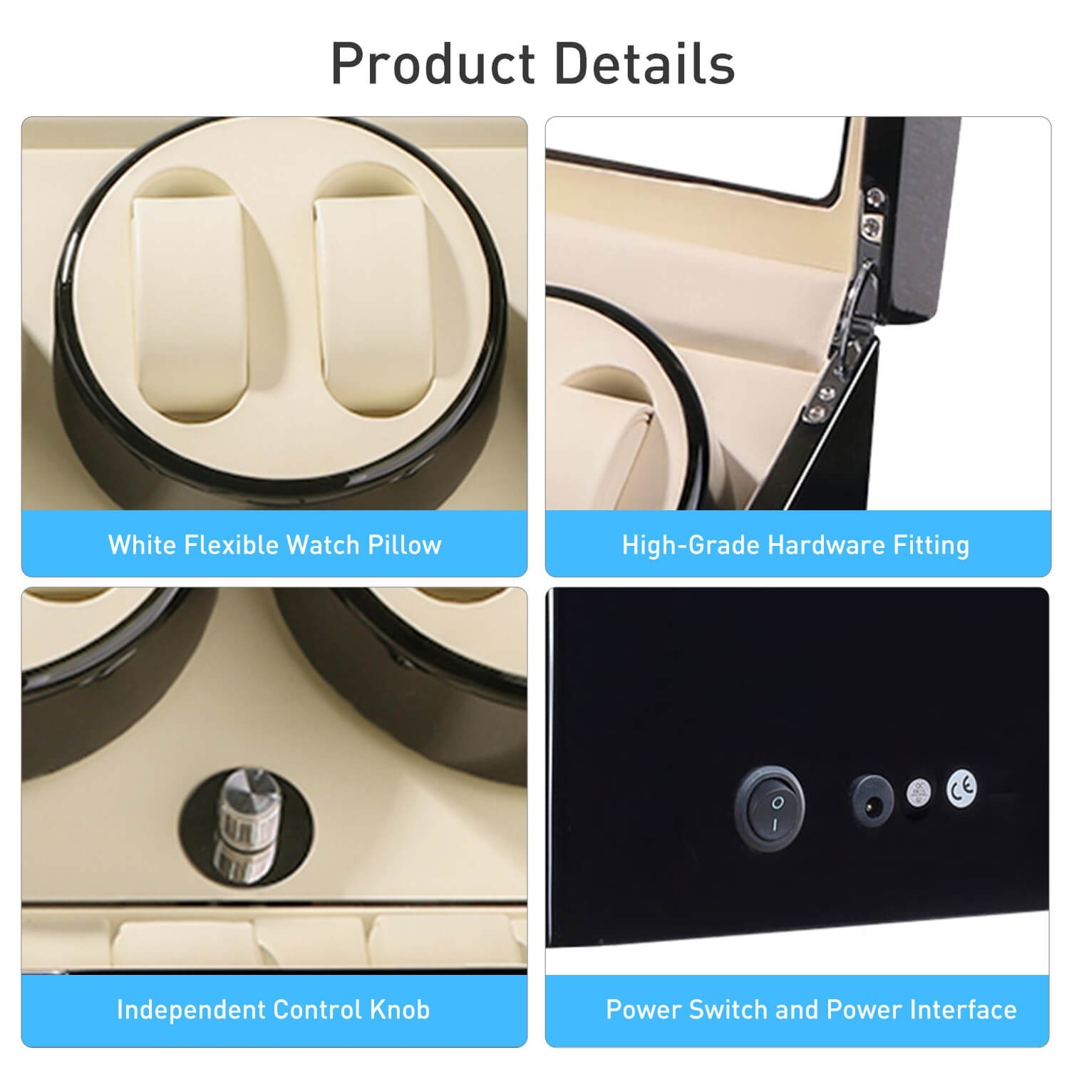 Sepano Watch Winder Box for Automatic Watches with Large Capacity JQUEEN