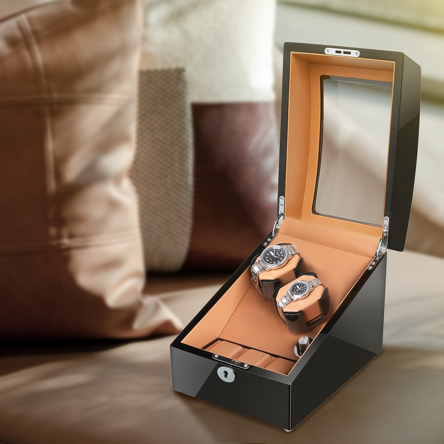 Sepano Automatic Watch Winder for 2 Watches, Double Watch Winder, Watch