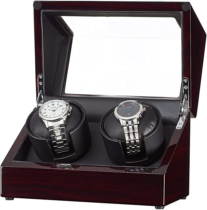 CHIYODA Automatic Watch Winder for Watches, Quiet Mabuchi Motors, LCD Display ＆ Control Screen