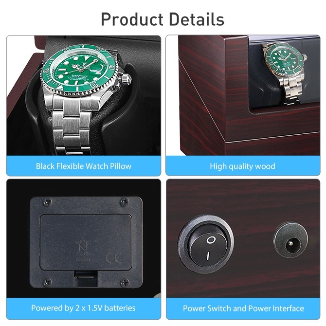 JQUEEN Watch Winder for Automatic Watches with Quiet