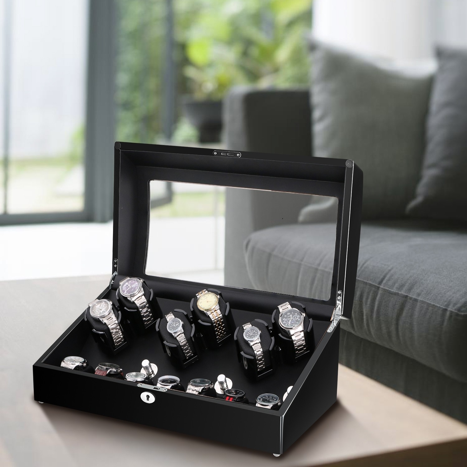 Amazon Watch Winder Pillow Elegant LED Watch Winder For 10