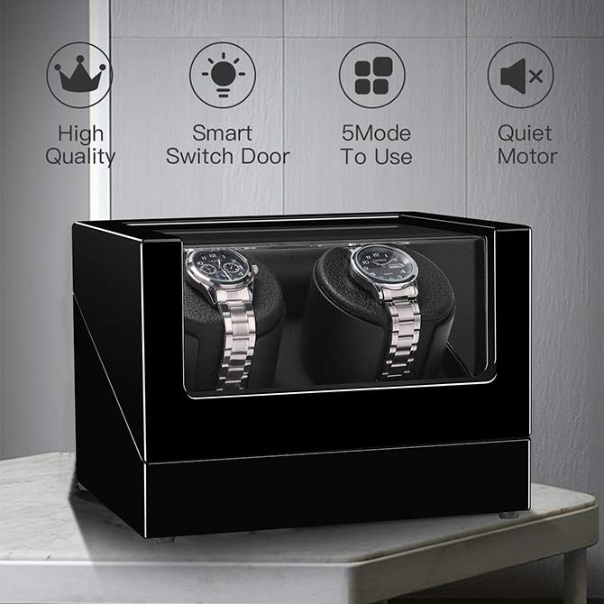 Double Watchwinders With Two Quiet Mabuchi Motors | JQUEEN