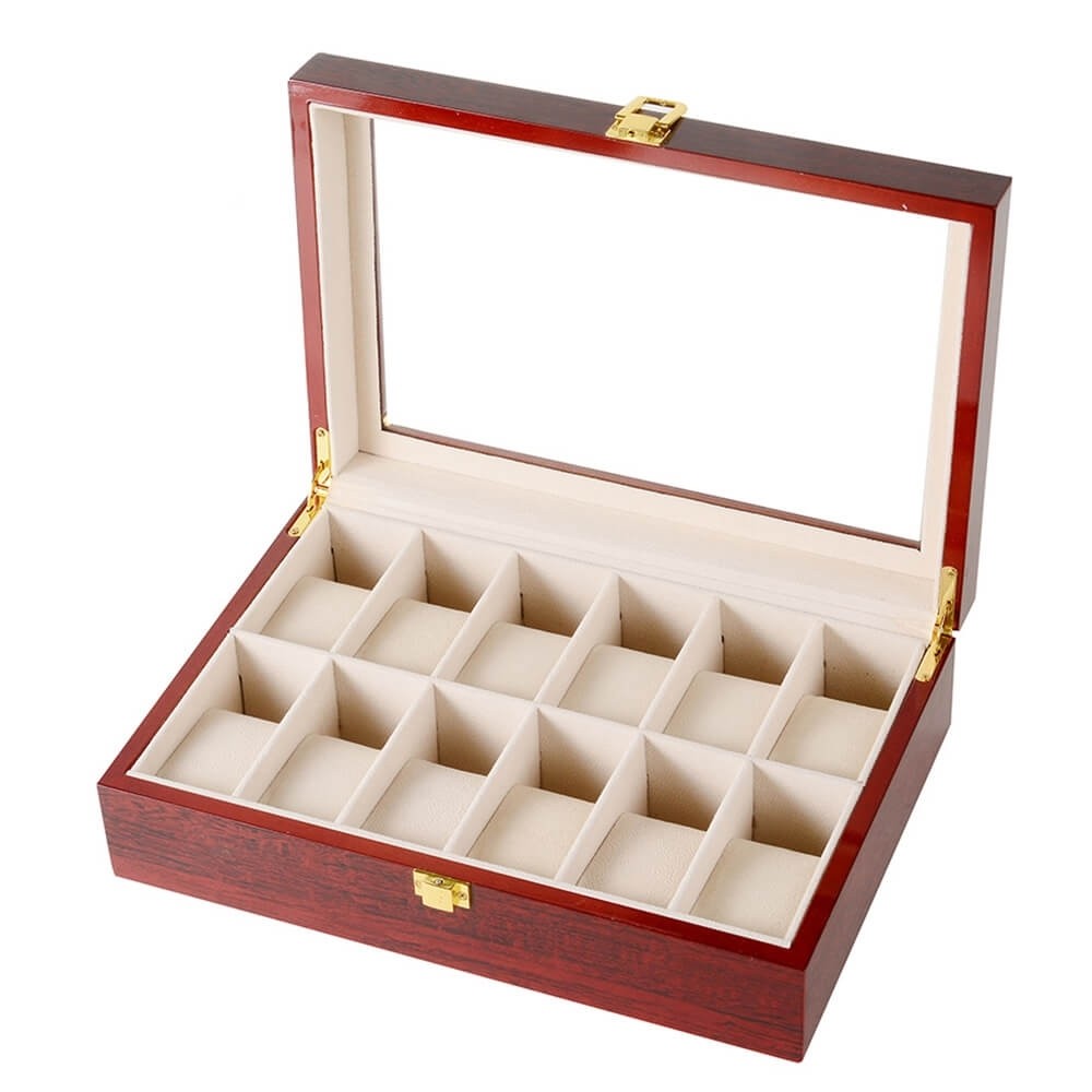 THE HOUR GLASS ギフトボックス 12-slots-watch-box-cherry-