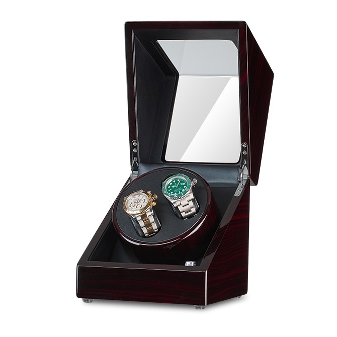 Double Automatic Watch Winder Black & Ebony | JQUEEN