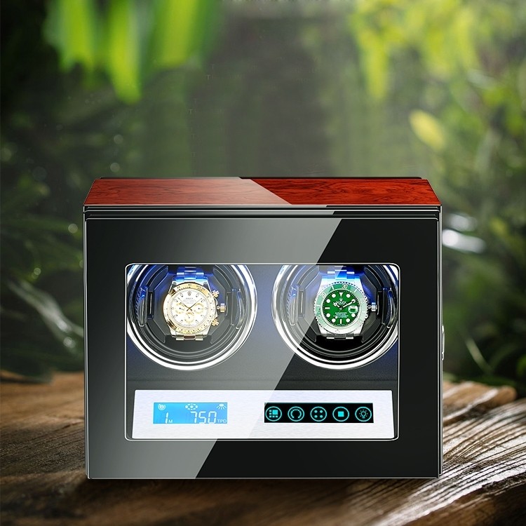 セール MOC-ONHeiden Nova Double Watch Winder - Direct Drive Brushless Motor,  LCD Digital 並行輸入品 aob.adv.br